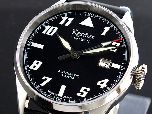 ケンテックス KENTEX スカイマン6 パイロット 自動巻き 腕時計 S688X-02