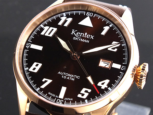 ケンテックス KENTEX スカイマン6 パイロット 自動巻き 腕時計 S688X-03