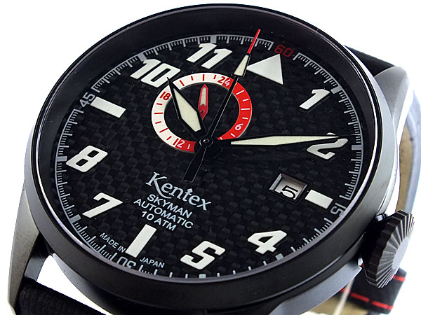 ケンテックス KENTEX スカイマン6 パイロット 自動巻き 腕時計 S688X-05