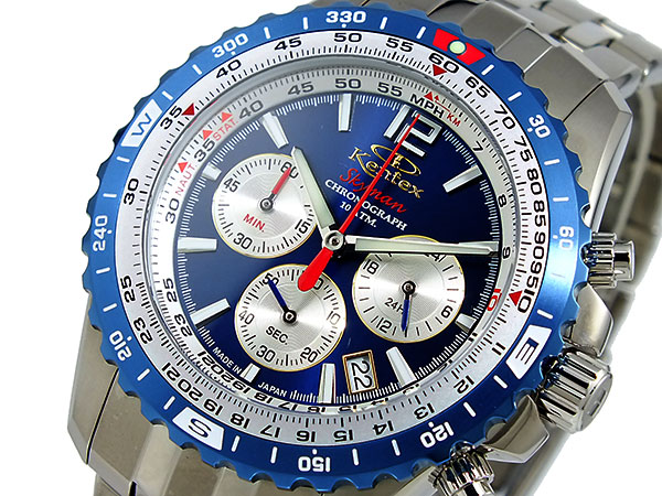 ケンテックス KENTEX スカイマン クロノグラフ 腕時計 S683M-09 限定モデル