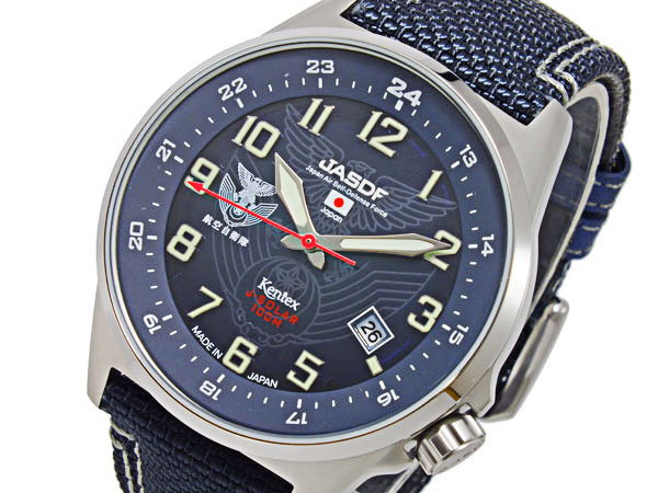 ケンテックス KENTEX JSDFソーラースタンダード メンズ 腕時計 S715M-02 ブルー